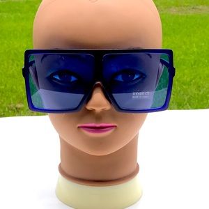 NWT- Blue Oversized Sunglasses